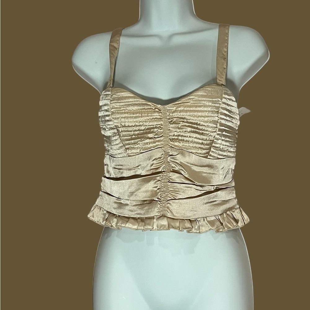 BOG Collective Sexy Halter Top & Ruffle Bottom Bra Corset | Size M | New